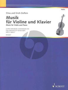 Doflein Musik Vol.2 Violine und Klavier (Easy Pieces in Various Styles)