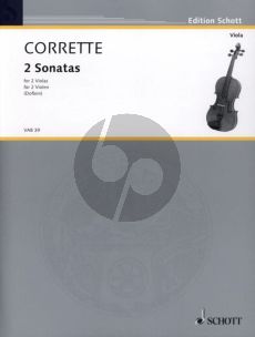 Corrette 2 Sonaten und ein Menuett fur 2 Violas Spielpartitur (Herausgeber Erich Doflein)