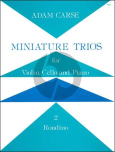 Carse Miniature Trio No. 2 Rondino Violin-Cello and Piano