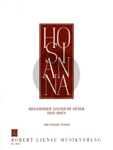 Hosianna Album für Tiefere Stimme und Klavier (Ausgewahlte Geistliche Lieder und Arien)