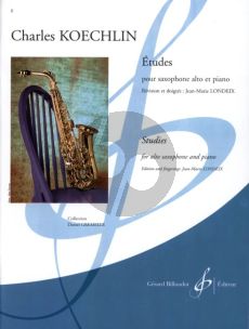 Koechlin Etudes pour Saxophone Alto et Piano (Edition Jean-Marie Londeix)