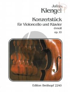Konzertstuck d-moll Op.10 Violoncello-Orchester Ausgabe Violincello und Klavier