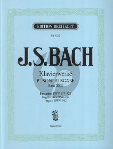 Bach Klavierwerke Vol.22 (Busoni Ausgabe)