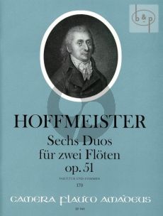 Hoffmeister 6 Duos Op. 51 2 Flutes (Score/Parts) (Bernhard Pauler)