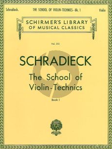 Schradieck School of Violin Technics Vol. 1