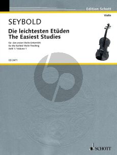Seybold Die Leichtesten Etuden fur den ersten Violin-Unterricht Vol.1 (The easiest studies for the firts violin lesspns)