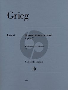 Grieg Sonate e-moll Op.7 fur Klavier (edited by Steen-Nokleberg) (Henle-Urtext)