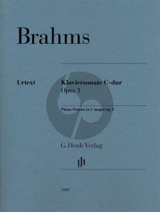 Brahms Sonata C-major Op. 1 Piano solo (edited by Katrin Eich) (Henle)