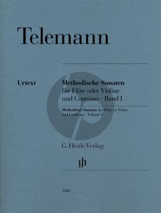 Telemann Methodische Sonaten Vol.1 Flöte (oder Violine) und Continuo (ed. Wolfgang Kostujak) (Henle-Urtext)