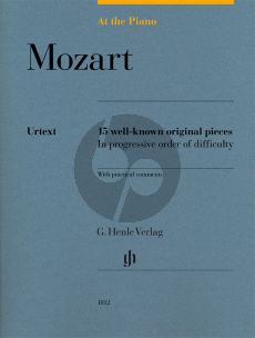 Mozart At the Piano - 15 well-known original pieces (edited by Sylvia Hewig-Tröscher) (Henle-Urtext)