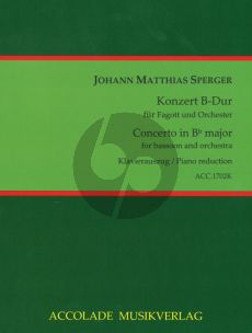 Sperger Konzert B-dur Fagott-Orchester (KA) (ed. Hans-Peter Vogel)