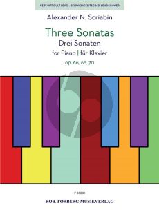Scriabin 3 Sonatas Op.66, Op.68, Op.70 Piano solo