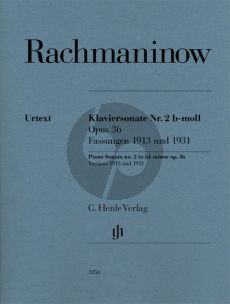 Rachmaninoff Piano Sonata no.2 b flat minor op.36