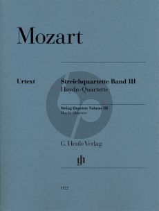 Mozart Streichquartette Band 3 (Haydn-Quartette) Stimmen (Wolf-Dieter Seiffert) (Henle-Urtext)