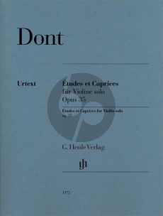 Dont 24 Etuden und Capricen Op.35 Violin solo (Fingering and bowing for Violin by the composer)