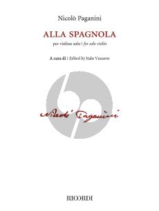 Paganini Alla spagnola Violin solo (edited by Italo Vescovo)