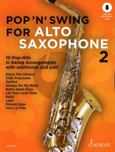 Pop 'n' Swing For Alto Saxophone Vol.2 Book with Audio online (With optional Second part) (arr. Uwe Bye)