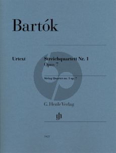 Bartok String Quartet No.1 Op. 7 Set of Parts (Editor: László Somfai / Participant: Zsombor Németh)