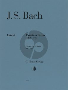 Bach Partita No.5 G-Major BWV 829 for Piano Solo (Editor: Ullrich Scheideler / Fingering: William Youn)