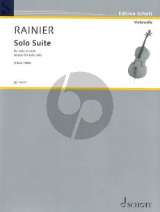 Rainier Solo Suite version for Solo Cello