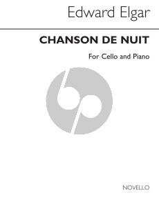 Elgar Chanson de Nuit Op. 15 No. 1 Cello and Piano