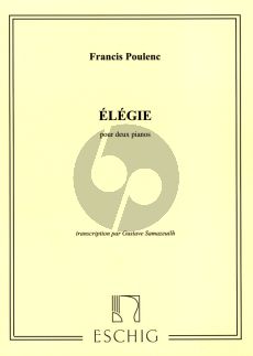 Poulenc Elegie for 2 Pianos (transcription par Gustave Samazeuilh)