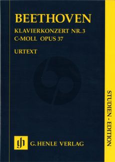 Beethoven Concerto c-minor No.3 Op.37 (Piano-Orch.) (Study Score) (Henle-Urtext)