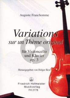 Franchomme Variations sur un theme Original Opus 3 F-dur Violoncello-Klavier (Holger Best)