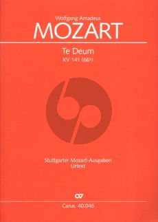 Mozart Te Deum Laudamus KV 141 SATB mit Instrumenten Partitur (Paul Horn)