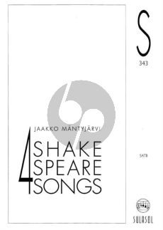 Mantyjarvi 4 Shakespeare Songs SATB