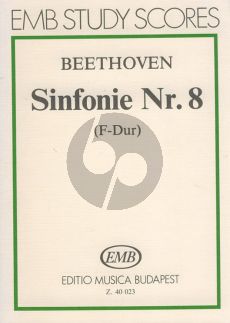 Beethoven Symphony No. 8 F-major Op. 93 Study Score (edited by Gábor Darvas)