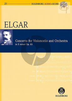 Elgar Concerto Op.85 e-minor Violoncello-Orchestra (Study Score with Audio CD) (Eulenburg)