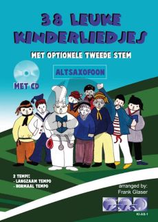 Glaser 38 leuke Kinderliedjes Altsax. (met opt.2e Stem) (Bk-Cd)