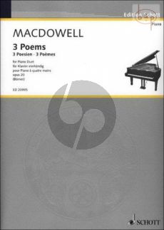 3 Poems Op.20 for Piano 4 Hands