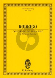 Rodrigo Concierto de Aranjuez Guitar and Orchestra Study Score