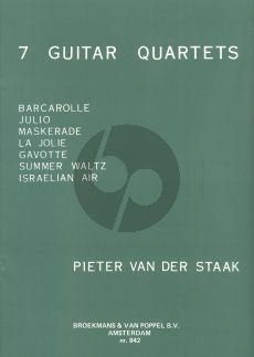 Staak 7 Guitar-Quartets (playing score)