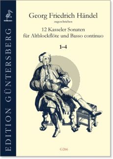 Handel 12 Kasseler Sonaten Vol.1 (No.1-4) Altblockflöte-Bc