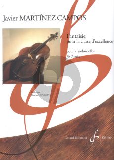 Martinez Campos Fantaisie pour la classe d'excellence 7 Violoncelles (Part./Parties)