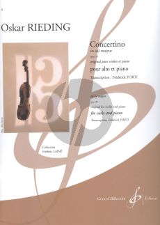 Rieding Concertino G-major Op.25 Viola-Piano (original for Violin) (transcr. by Frederick Forti)