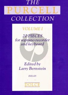 Purcell Collection 1 for Descant Recorder and Piano (edited by Larry Bernstein)