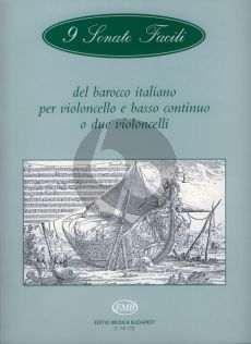 9 Sonate Facili del Baroco Italiano Violoncello-Bc. (Árpád Pejtsik)