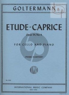 Etude-Caprice Op.54 No.4 pour Violoncello et Piano