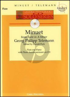 Minuet (from Suite a-minor) (Flute-Piano) (Bk-Cd)