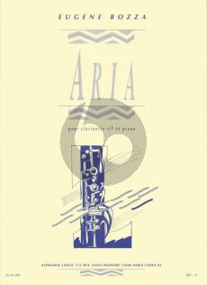 Bozza Aria for Clarinet and Piano