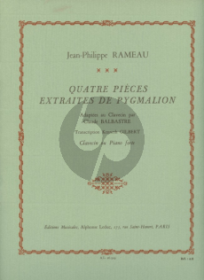Rameau 4 Pieces (extraites de Pygmalion) (Claude Balbastre) Clavecin (transcr. Kenneth Gilbert)