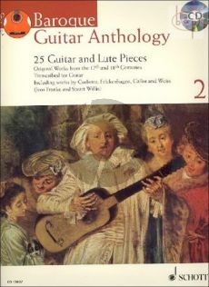 Baroque Guitar Anthology Vol.2 - 25 Original Guitar and Lute Pieces from the 17th. and 18th. Centuries Book with Audio Online