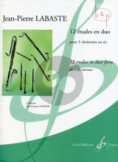 Labaste 12 Etudes en Duo 2 Clarinettes [Bb]) (Collection J.F.Verdier)