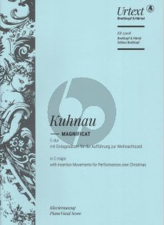 Kuhnau Magnificat C-dur SSATB mit Soli-Orchester Klavierauszug (David Erler)