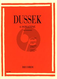 Dussek 6 Sonatinas Op. 20 Piano