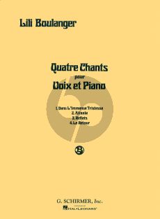 Boulanger 4 Chants Medium-Low Voice (french / engl.)